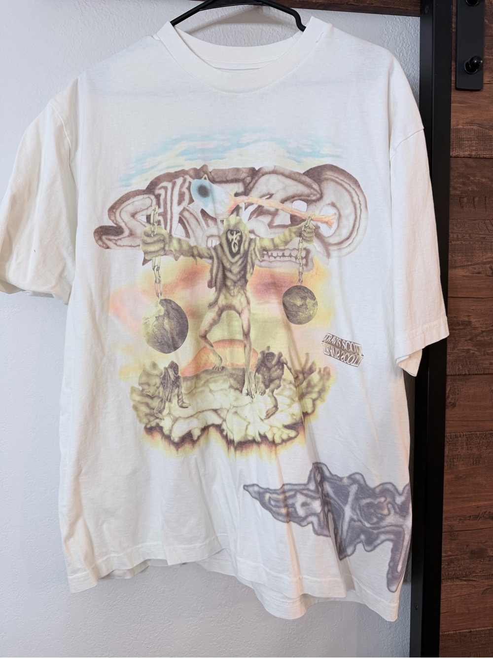 Travis Scott Utopia Tour White Graphic Short Sleeve Tee